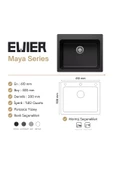 EVIER Granit Evye Maya Series Grey (Gri) - 4