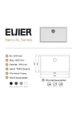 EVIER Granit Evye Nero Xl White (Beyaz) - 3