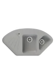 Evıer Granit Evye Moon Series Grey - Gri (Köşe Model) - 1