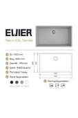 EVIER Granit Evye Nero Xxl Antrasite (Antrasit) - 3