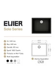 EVIER Granit Evye Sole Series Antrasite (Füme) - 3