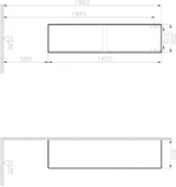 Vitra Step 35 cm Beyaz Banyo Boy Dolabı 56341 - 2