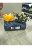 Home Yazılı Plastik Çiçek Ve Kütük Kapı Veya Masa Süsü - 3