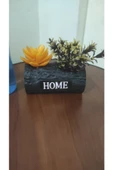 Home Yazılı Plastik Çiçek Ve Kütük Kapı Veya Masa Süsü - 2