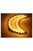 Dekoratif Mini Tea Light Yuvarlak 50li Romantik Mum Pembe - 6