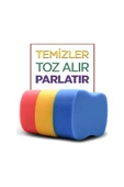 5 ADET SÜPER KALİTE Oto Yıkama Süngeri - Renkli 22x12x6cm - 3