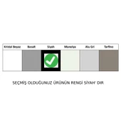 124172-Nuevo Lıberta 6 S Çift Yönlü Siyah Seramik Eviye - 2