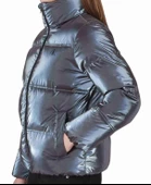 Calvin Klein Iridescent Stand Collar Kadın Puffer Mont - 2