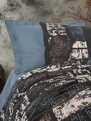 Cotton Box Dark Çift Kişilik Nevresim Takımı Senso Petrol thumbnail 2