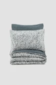 Cotton Box Minimal Çift Kişilik Lastikli Çarşaflı Nevresim Takımı Molly Antrasit thumbnail 3