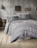 Cotton Box Toprak Çift Kişilik Nevresim Takımı Tonnia Vizon thumbnail 1