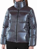Calvin Klein Iridescent Stand Collar Kadın Puffer Mont - 1