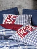 Cotton Box Masculine Tek Kişilik Nevresim Takımı Roger Lacivert thumbnail 2