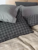 Cotton Box Warm Flanel Tek Kişilik Nevresim Takımı Siiras Gri thumbnail 2