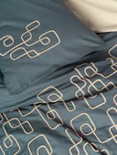 Cotton Box Nakışlı Ranforce Çift Kişilik Nevresim Takımı Kerja Bej thumbnail 2