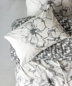 Cotton Box Balance Ranforce Çift Kişilik Nevresim Takımı Hilaris Antrasit thumbnail 2