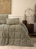 Cotton Box Çift Kişilik Peluş Yorgan Seti Taş 195x215 cm - 1