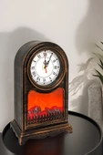 ŞÖMİNELİ MASA SAATİ 40 CM - 1