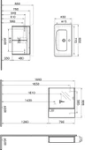 Vitra Step 85 cm Beyaz Banyo Dolabı Takımı 61532 - 2