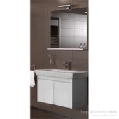 VitrA Step 85cm Beyaz Renk Set Banyo Dolabı - 1