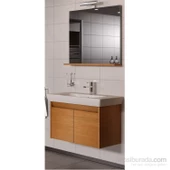 VitrA Step 85cm Tik Renk Set Banyo Dolabı - 1