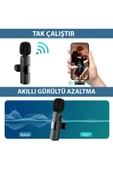 Daytona K9T2 Type-c Telefon Için 2'li Yakamikrofon Kablosuz (GİRİŞ:TİP-C ALICI - ÇIKIŞ:2'MİKROFON) - 2