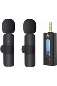 Daytona K35 Kablosuz Wireless Jaklı Tak Çalıştır Android Telefon Araç Uyumlu Çiftli Yaka Mikrofonu - 1