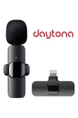 Daytona K9L - Iphone Telefon Için Yaka Mikrofonu Kablosuz (GİRİŞ:LİGHTNİNG ALICI / ÇIKIŞ:MİKROFON) - 1