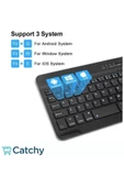 Daytona Mk-4 Kablosuz Ergonomik Apple Manyetik Tablet Kılıf Uyumlu Klavye Mouse Kiti(TürkçeQ Klavye) - 3