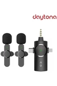 Daytona K9-C2 Type-c İphone 3,5mm 2'liyakamikrofon Kablosz (gir:lightning Tip-c 3,5mm - çık:2mikrofon) - 1