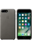 Daytona Apple Iphone 7/8 Plus Deri Kılıf - Gri - 1