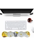 Daytona Desenli Ergonomik Desenli Mouse Pad Ve Bilek Desteği Set - Gri-fil - 3