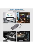 Daytona Cf31 Type-c Usb-c To 4xusb3.0 4k Hdmı Vga 1000 Mbps Rj45 Pd Aux Sd Tf Kart 11ın1 Çevirici - 3
