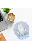 Daytona Desenli Ergonomik Desenli Mouse Pad Ve Bilek Desteği Set - Mavi-cinnamaroll - 2