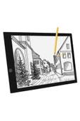 Tikteck A4 Led Ultra Ince Animasyon, Çizgi Film, Portre, Dövme Grafik Çizim Tableti - 1