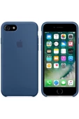 Daytona Apple 7/8 Uyumlu Silikon Ultra Slim Mikrofiber Astarlı Telefon Kılıfı-ocean Blue/okyanus Mavi - 2