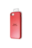 Daytona Apple 7/8 Uyumlu Silikon Ultra Slim Mikrofiber Astarlı Telefon Kılıfı-red/açık Kırmızı - 1