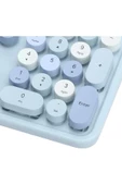 Daytona Mofii Sweet 104 tuşlu PC Notebook Macbook Uyumlu Renkli Klavye Mouse Set Mavi thumbnail 3