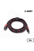 Daytona A4240 4K HDMI Kablosu 1.4b Ethernet Destekli 3D HDMI Görüntü Kablosu (3 Metre) - 1