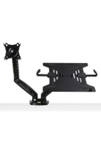 North Bayou Nb F160l Ayarlanabilir Amortisörlü Laptop Standı Ve Ergonomik Monitör Standı - Tutucu 17 Siyah - 4