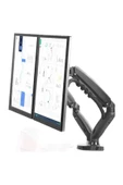 North Bayou Nb F160 Çift Kol Amortisörlü Monitör Tutucu 17-30" Lcd Led Monitör Tutucu-siyah - 5