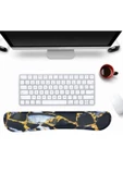 Daytona Desenli Ergonomik Desenli Mouse Pad Ve Bilek Desteği Set Siyah - Volkanik - 3
