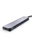 Daytona CF-17 Type-C To 3xusb 3.0 4K Ultra Hd HDMI Sd Tf Kart Girişli 7ın1 Çevirici Hub Adaptör - 3