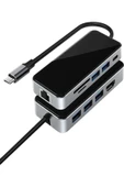 Daytona Hc-76 10ın1 Macbook Uyumlu Usb 3.0-type-c-rj45-hdmı-sdkart Çevirici Dönüştürücü Adaptör thumbnail 3