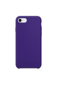 Daytona Apple 7/8 Uyumlu Silikon Ultra Slim Mikrofiber Astarlı Telefon Kılıfı-ultra Violet/mor - 1