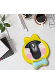 Daytona Desenli Ergonomik Desenli Mouse Pad Sarı - Kız Desenli - 4