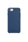 Daytona Apple 7/8 Uyumlu Silikon Ultra Slim Mikrofiber Astarlı Telefon Kılıfı-blue Cobalt/kobalt Mavi - 1