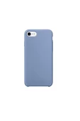 Daytona Apple 7/8 Uyumlu Silikon Ultra Slim Mikrofiber Astarlı Telefon Kılıfı-azure/gök Mavisi - 1