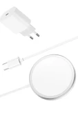 Daytona Iphone 11-12-13-14 Pro Promax Uyumlu Kablosuz Wireless Şarj Ve 20w Adaptör Seti - 1