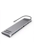 Daytona Mst-14u 14ın1 Stand Özellikli Type-c Hub Usb 3.0-sd/tf-rj45-hdmı-vga-usb-c 60w Dönüştürücü - 1